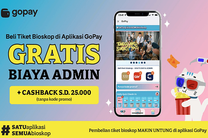 Cara Pesan Tiket Bioskop di GoPay