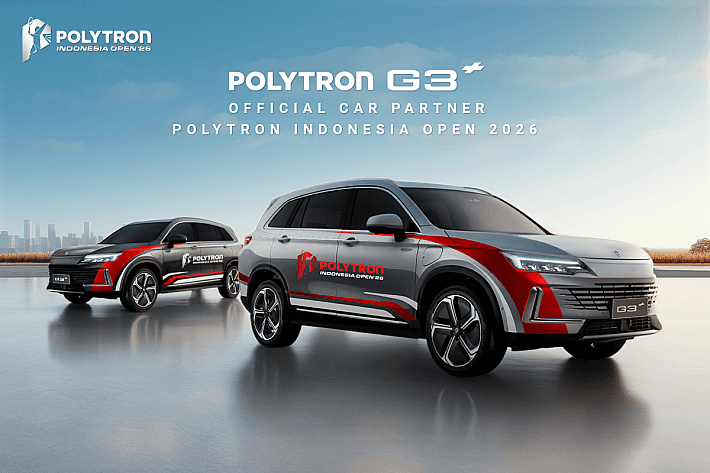 Polytron G3+ Jadi Official Car Partner Indonesia Open 2026