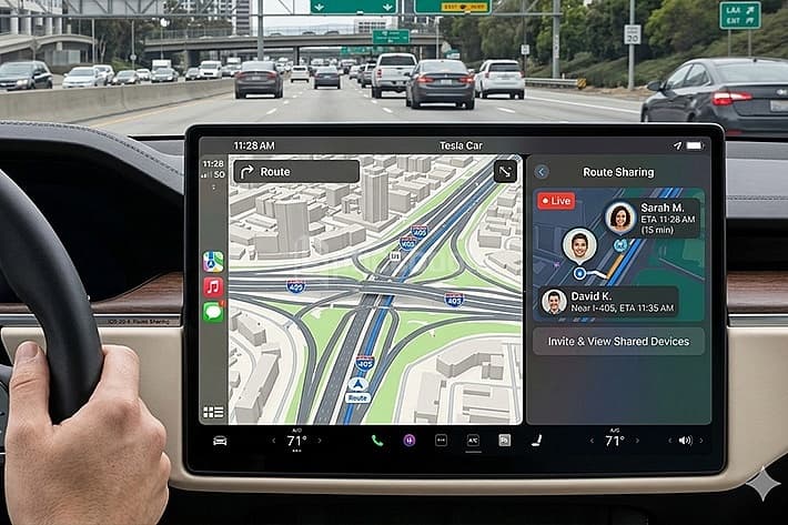 Fitur 'Route Sharing' di iOS 26.4 Disebut Jadi Kunci Hadirnya Apple CarPlay di Tesla-0